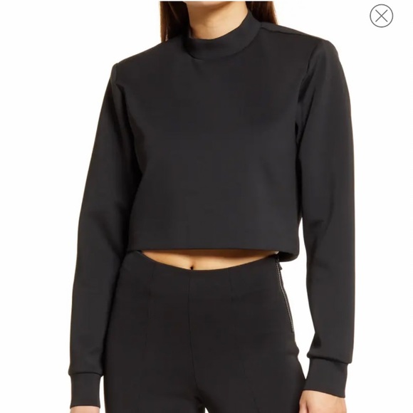 Good American crop mock neck top - Picture 9 of 13